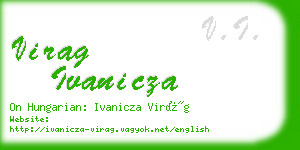 virag ivanicza business card